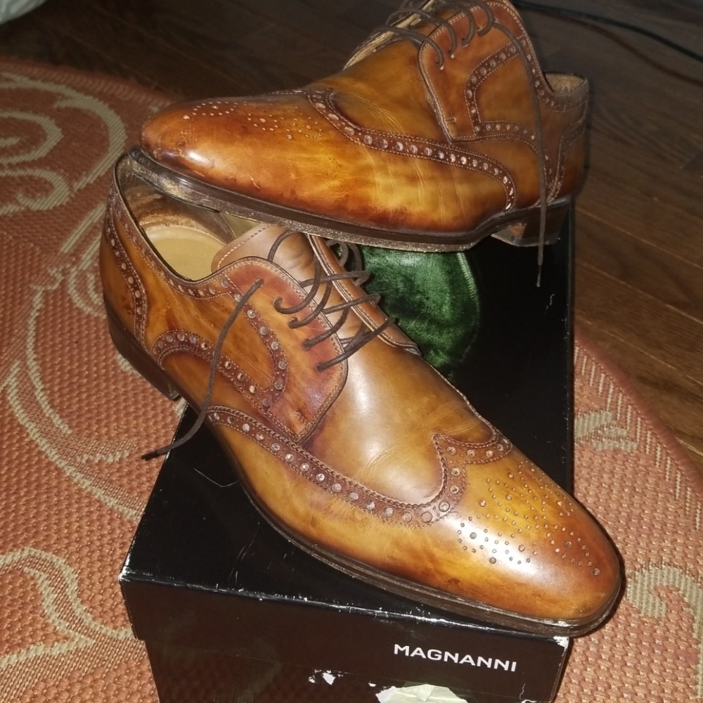 Magnanni Felipe cognac oxford shoes